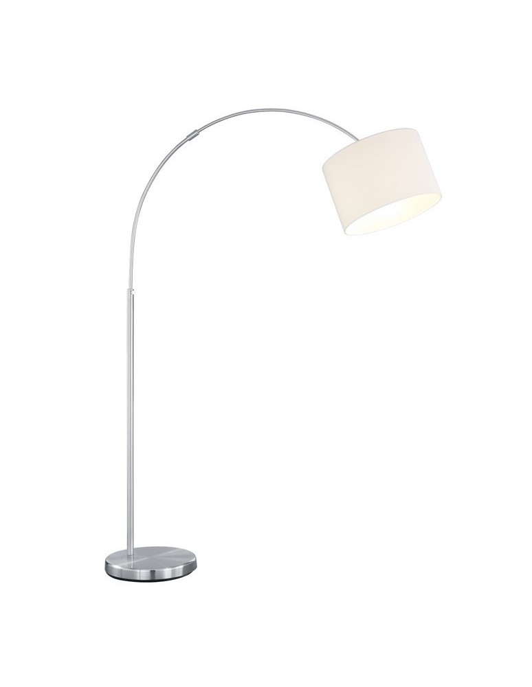 Floor lamps with lampshade - TRIO HOTEL Nickel matte 461100101 Floor - product kolory-swiatla.pl 1