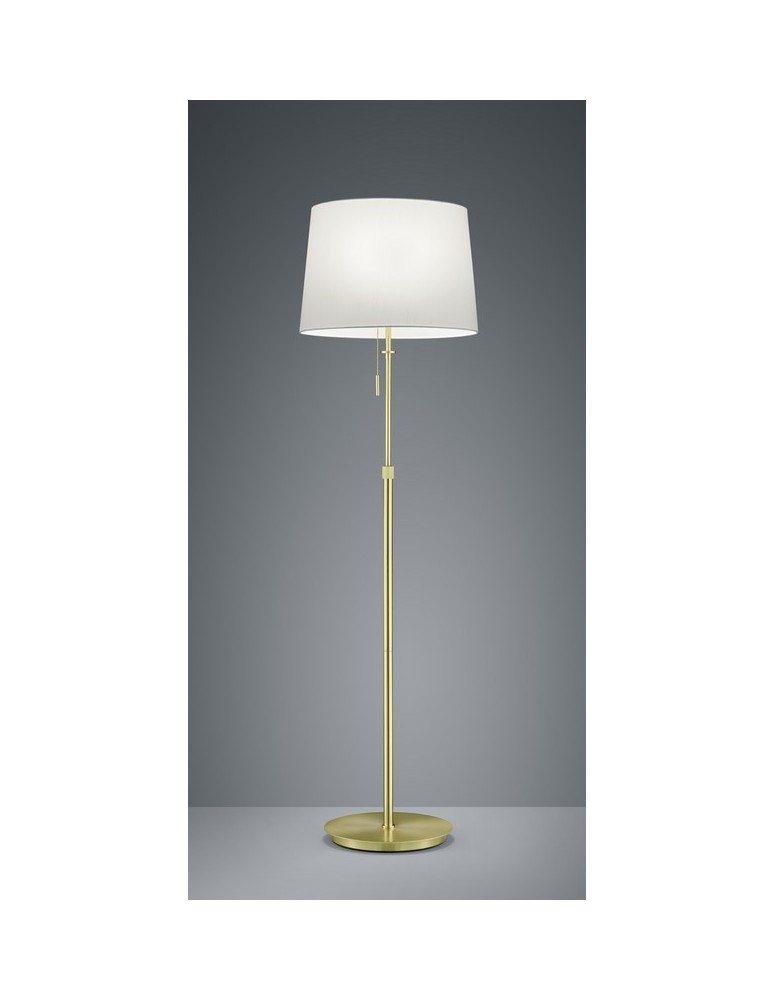 Floor lamps with lampshade - TRIO LYON Floor lamp 3xE27 brass 409100308 - product kolory-swiatla.pl 1