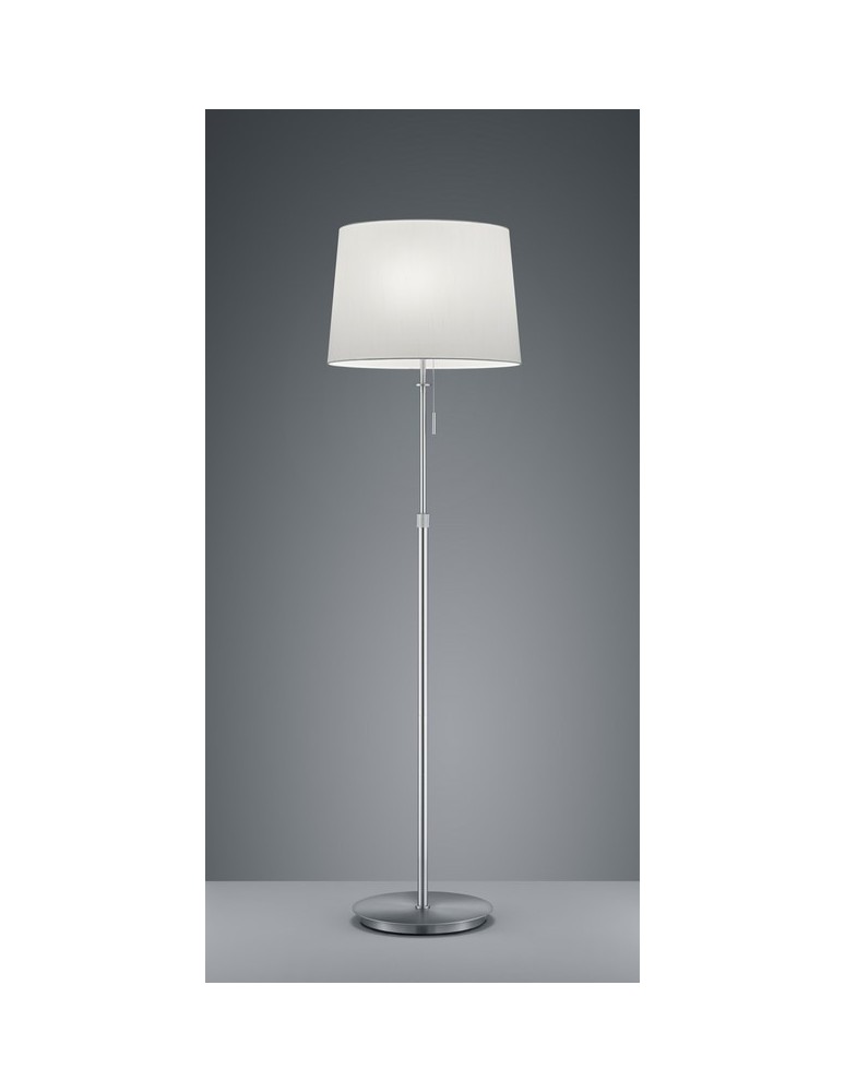 Floor lamps with lampshade - TRIO LYON Floor lamp 3xE27 nickel 409100307 - product kolory-swiatla.pl 1