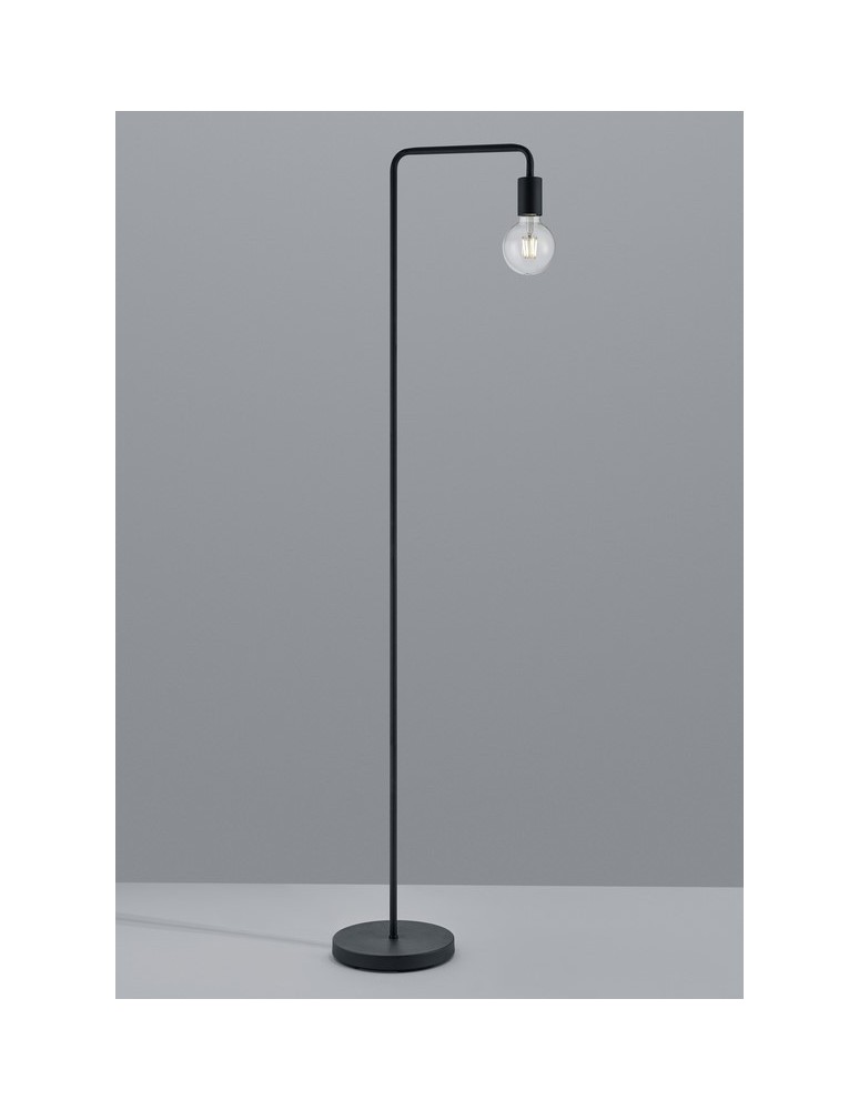 Broken floor lamps - TRIO DIALLO Floor lamp 1xE27 black 408000132 - product kolory-swiatla.pl 1