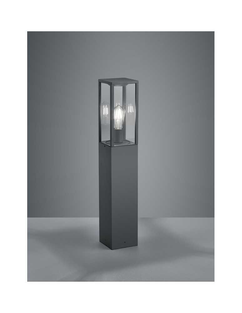 Standing garden lamps - TRIO GARONNE Floor lamp 1xE27 anthracite transparent 401860142 - product kolory-swiatla.pl 1
