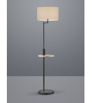 Floor lamps with lampshade - TRIO CLAAS Floor lamp 1xE27 matte black ash 400400132 - product 1