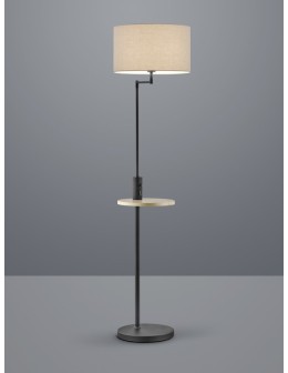 TRIO CLAAS Floor lamp 1xE27 matte black ash 400400132