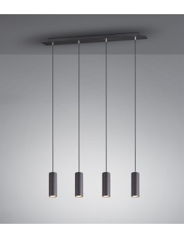 TRIO MARLEY  Wisząca 4xGU10 czarny 312400432