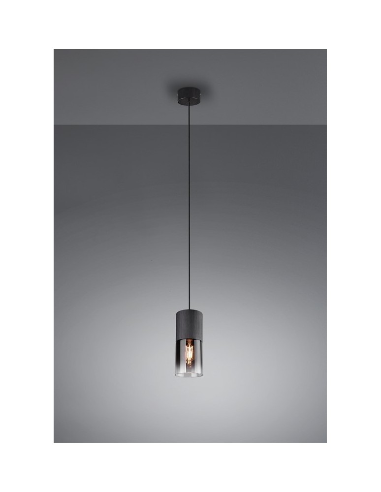 Pendant lamps - TRIO ROBIN Pendant 1xE27 black 310600132 - product kolory-swiatla.pl 1