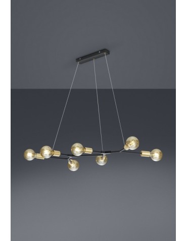 TRIO CROSS Pendant 7xE27 black 306700732