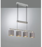 Pendant lamps - TRIO GARDA Pendant 4xE14 nickel 305400441 - product 1