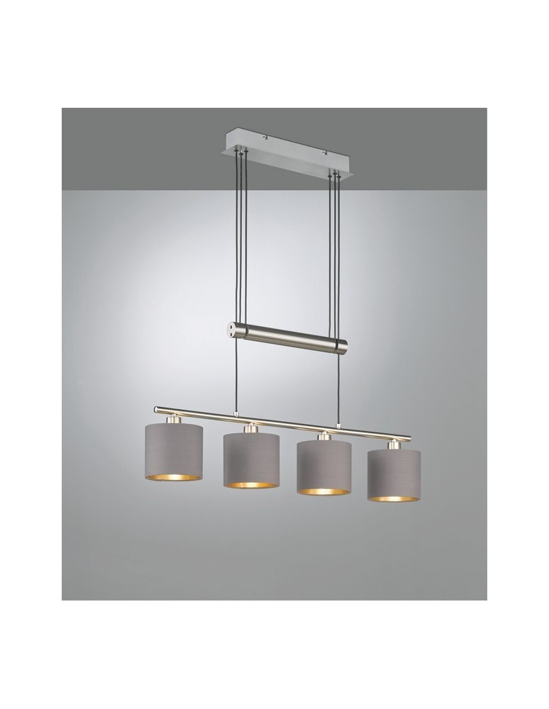 Pendant lamps - TRIO GARDA Pendant 4xE14 nickel 305400441 - product kolory-swiatla.pl 1