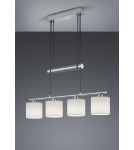 Pendant lamps - TRIO GARDA Pendant 4xE14 nickel 305400401 - product 1