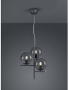 TRIO PURE  Wisząca 3xE14 antracyt 302000342