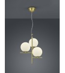Brass-colored pendant lamps - TRIO PURE Pendant 3xE14 brass 302000308 - product 1