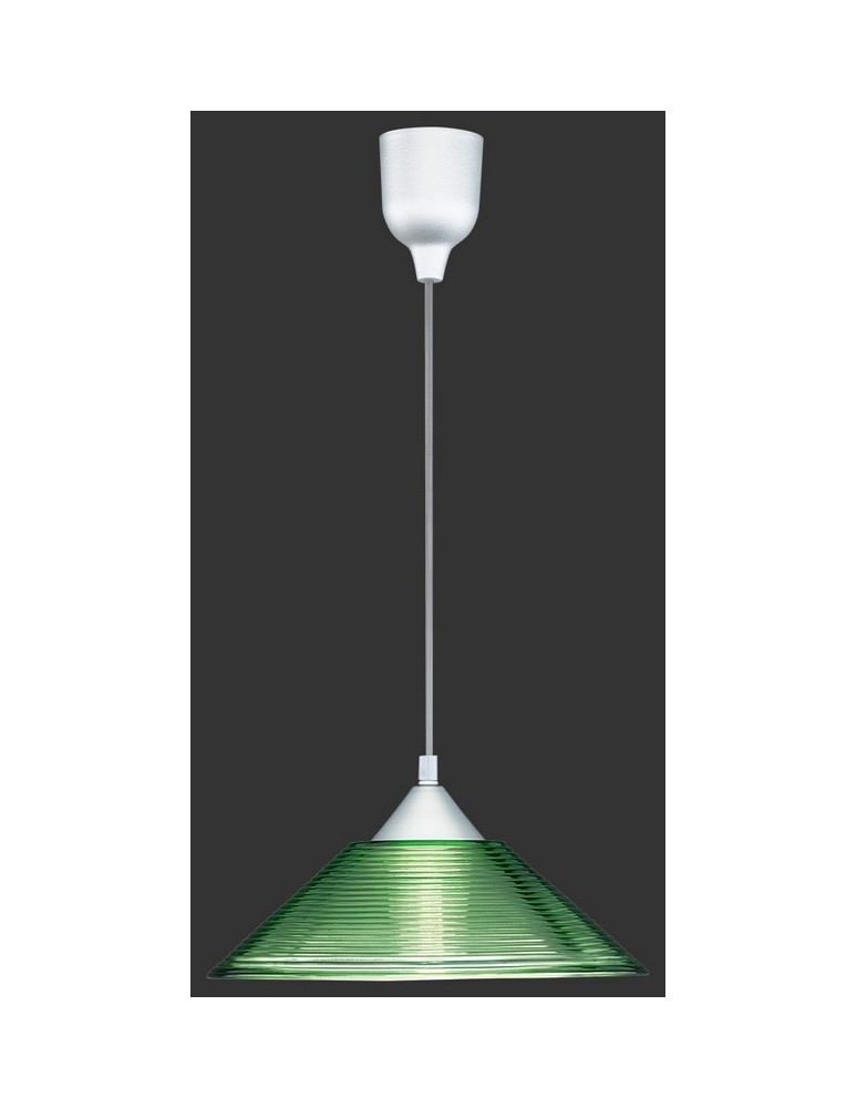 Lampy wiszące zielone - TRIO DIEGO  Wisząca 1xE27 aluminium zielony 301400115 - produkt kolory-swiatla.pl 1