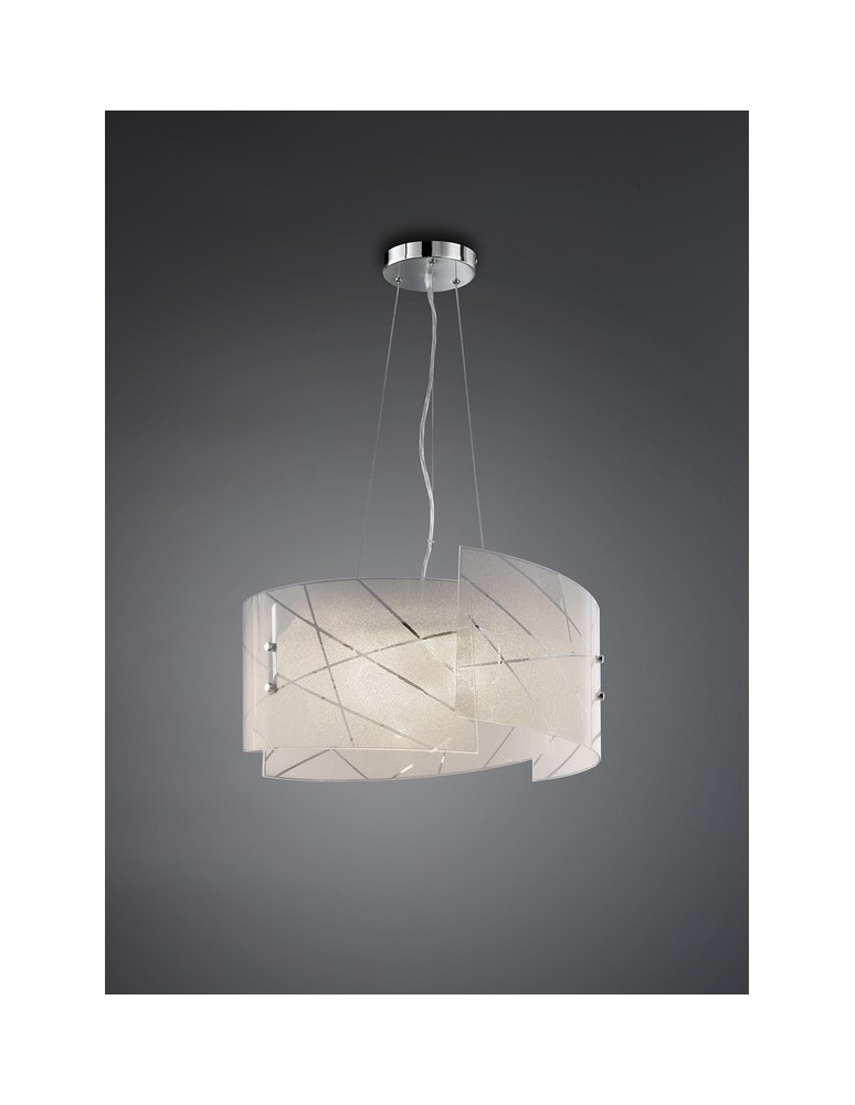 Pendant lamps - TRIO SANDRINA Pendant 3xE27 white 301200300 - product kolory-swiatla.pl 1