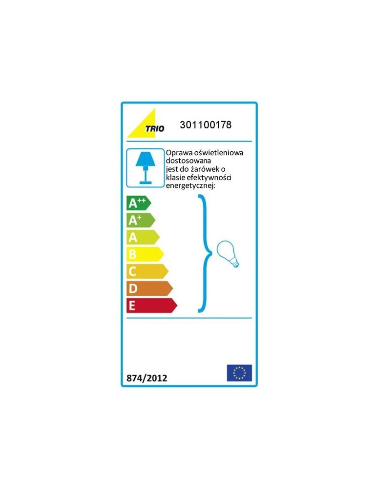 Single pendant lamps - TRIO RODDIK 301100178 Pendant - product kolory-swiatla.pl 2