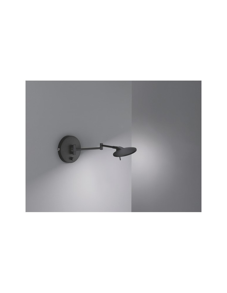 Cantilever wall lamps - TRIO KAZAN Wall LED black 274770132 - product kolory-swiatla.pl 1