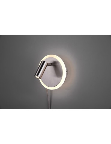 TRIO JORDAN Ścienna 1xLED nikiel mat 229210207