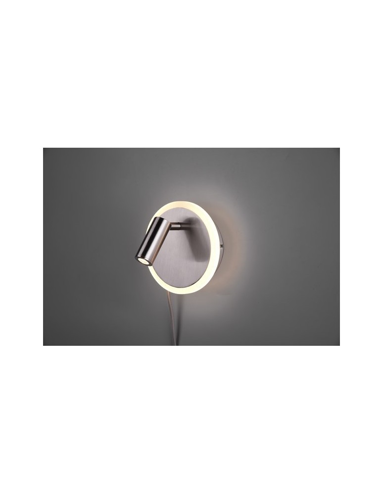 Kinkiety do czytania - TRIO JORDAN Ścienna 1xLED nikiel mat 229210207 - produkt kolory-swiatla.pl 1