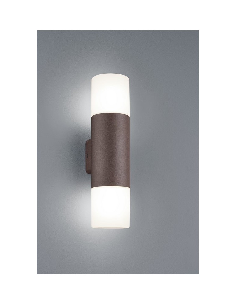Outdoor wall lamps - TRIO HOOSIC Wall-mounted 2xE27 copper white 222260224 - product kolory-swiatla.pl 1