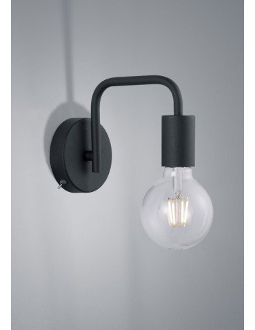 TRIO DIALLO Wall lamp 1xE27 black 208070132