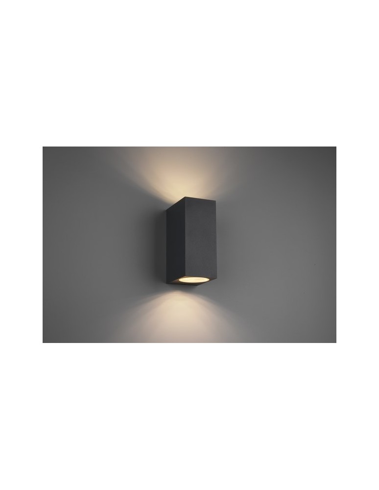 Outdoor wall lamps - TRIO ROYA Wall lamp 2xGU10 aluminum 204269242 - product kolory-swiatla.pl 1