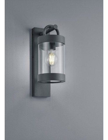 TRIO SAMBESI Wall lamp 1xE27 anthracite transparent 204160142