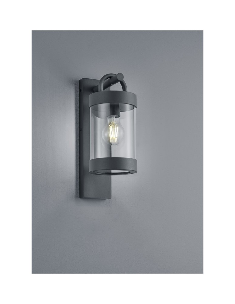 Outdoor wall lamps - TRIO SAMBESI Wall lamp 1xE27 anthracite transparent 204160142 - product kolory-swiatla.pl 1