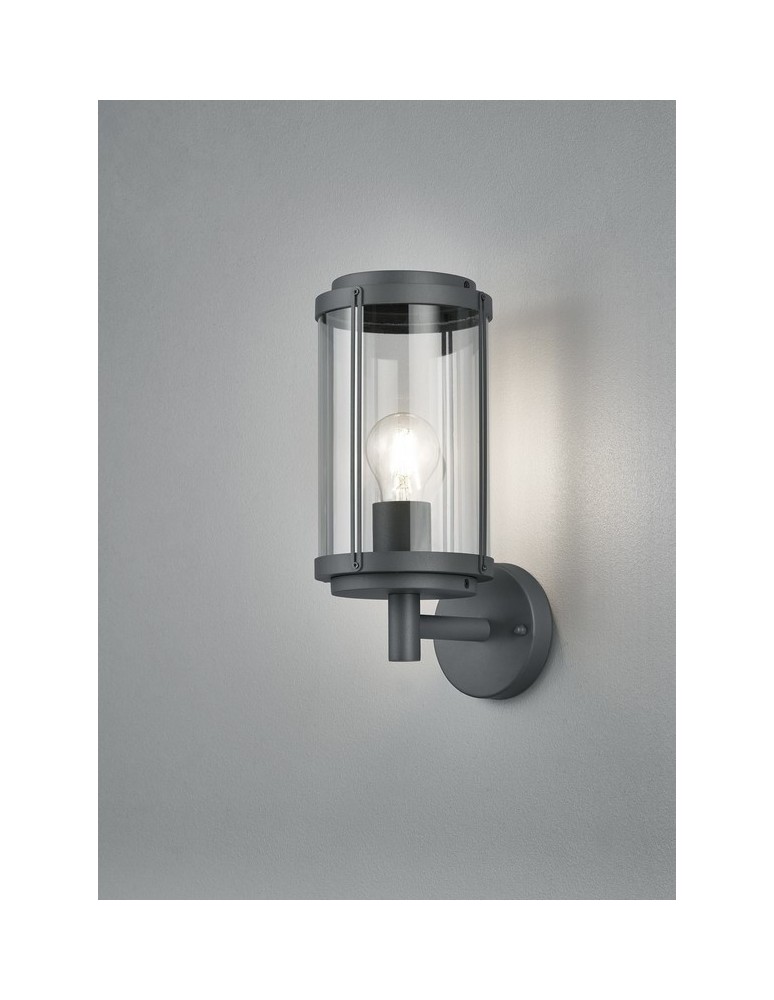 Outdoor wall lamps - TRIO TANARO Wall-mounted 1xE27 aluminum 202360142 - product kolory-swiatla.pl 1