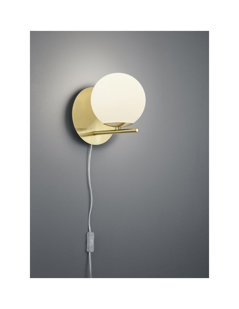 Wall lamps - TRIO PURE Wall-mounted 1xE14 brass 202000108 - product kolory-swiatla.pl 1
