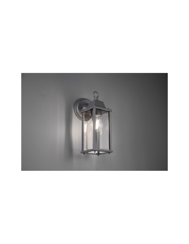 Outdoor wall lamps - TRIO OLONA Wall lamp 1xE27 aluminum 201960142 - product kolory-swiatla.pl 1