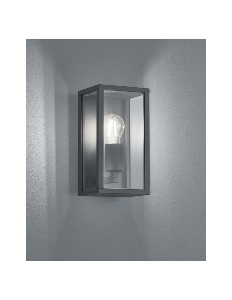 Outdoor wall lamps - TRIO GARONNE Wall lamp 1xE27 anthracite transparent 201860142 - product kolory-swiatla.pl 1