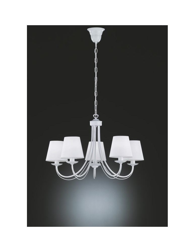 Chandelier with lampshade - TRIO CORTEZ Pendant 5 x E14, max.25W 110600531 - product kolory-swiatla.pl 1