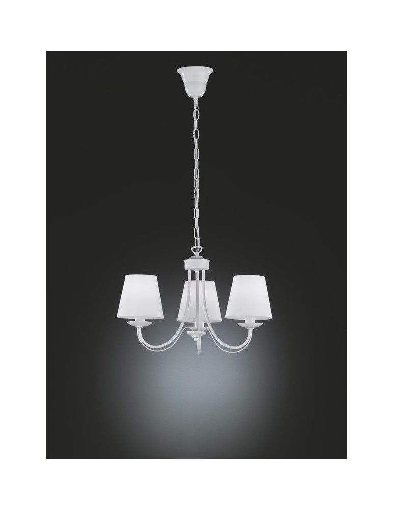 Chandelier with lampshade - TRIO CORTEZ Pendant 3 x E14, max.25W 110600331 - product kolory-swiatla.pl 1