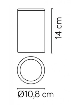 SU-MA Adela sufitowa GU10, 1xmax 35W, 230V 7004 DG - produkt 2