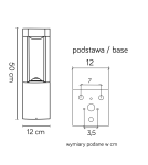 Standing garden lamps - SU-MA Fan standing GX53, 1xmax 11W, 230V FKW-500 - product 5