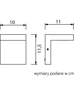 SU-MA Karo kinkiet 18xSMD LED, 10W KR-K100 - produkt 2