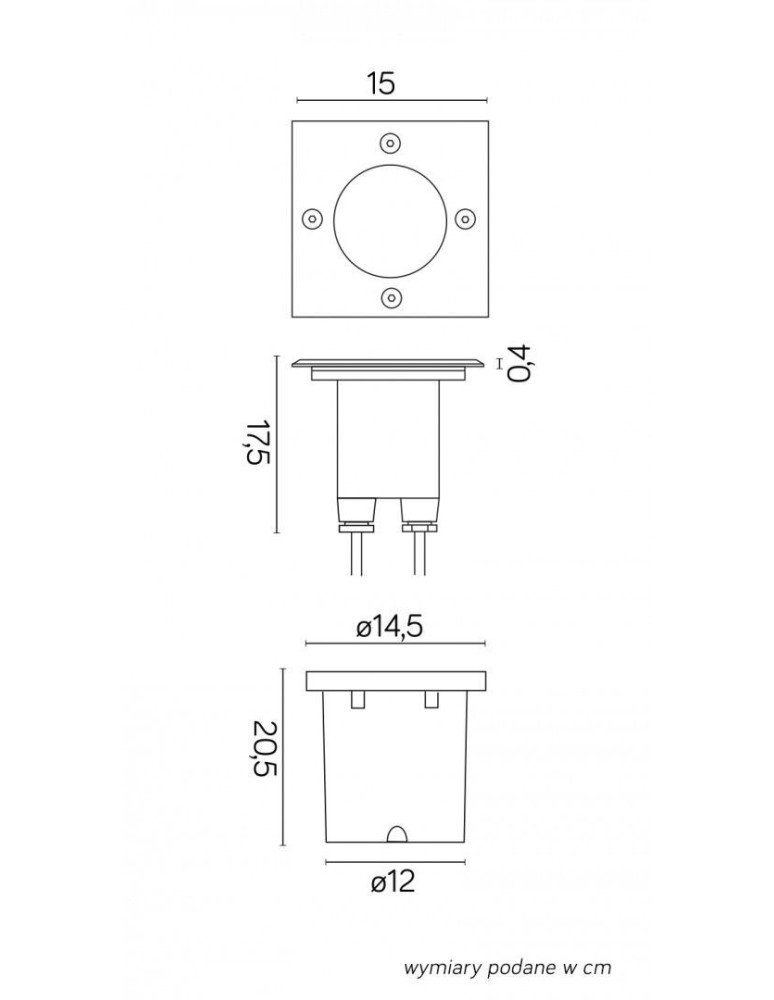Overhead and ground lights - SU-MA Mix invasive GU10 1xmax 50W, 230V 6725 D - product kolory-swiatla.pl 3