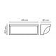 SU-MA Mona kinkiet 16xSMD LED, 13W, 230V MN19301