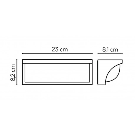SU-MA Mona kinkiet 16xSMD LED, 13W, 230V MN19301