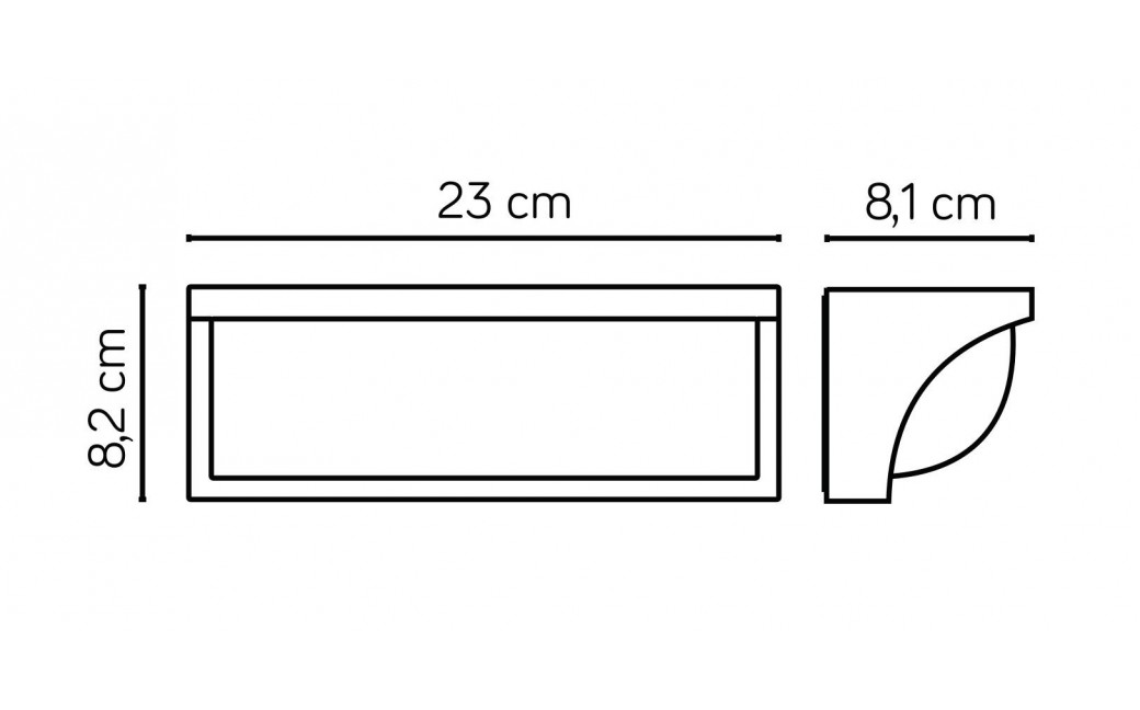 SU-MA Mona kinkiet 16xSMD LED, 13W, 230V MN19301