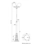 Outdoor lanterns - SU-MA Balls E27, 2x100W, 230V OGMWN 2 300 - product 7