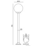 Outdoor lanterns - SU-MA Balls E27, 1x100W, 230V K 5002/1/K 300 - product 3