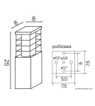 Standing garden lamps - SU-MA RADO E27, 1x18W, 230V standing RADO II 3 AL - product 5