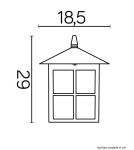 Outdoor pendant lamps - SU-MA Venice E27, 1x60W, 230V K 1018 KW - product 2