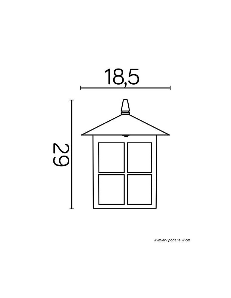 Outdoor pendant lamps - SU-MA Venice E27, 1x60W, 230V K 1018 KW - product kolory-swiatla.pl 2