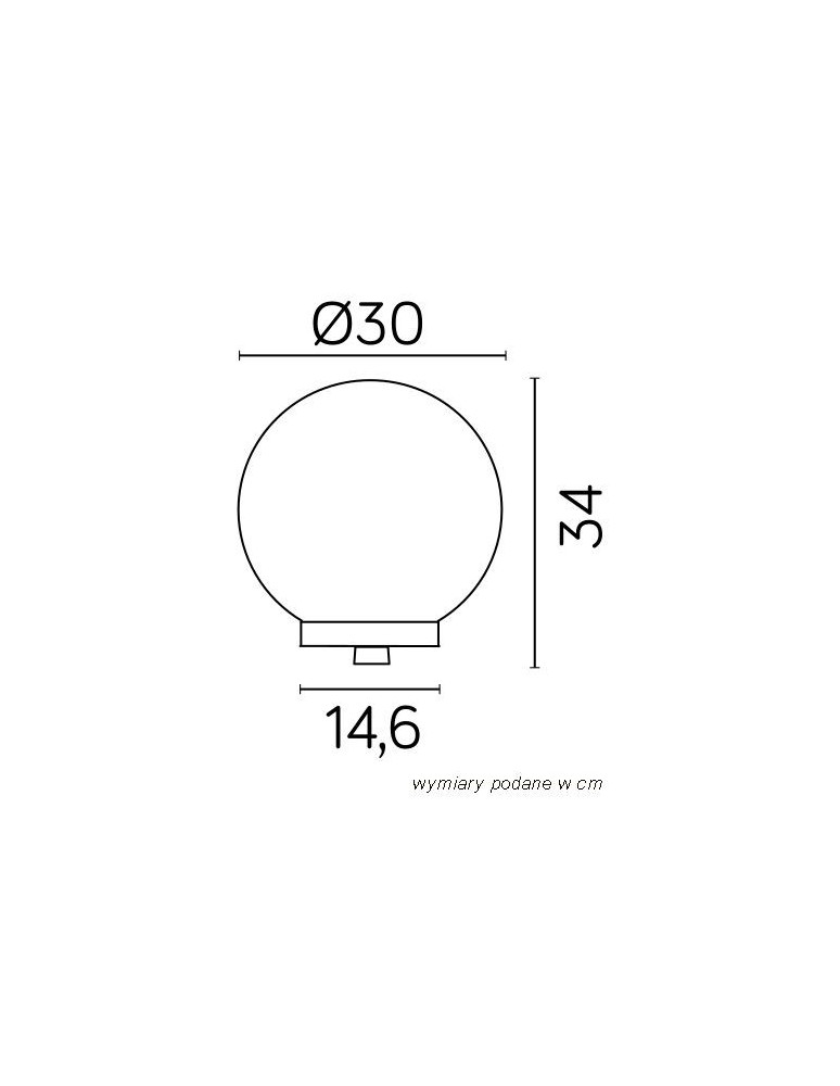Shades for outdoor lamps - SU-MA Balls E27, 1x100W, 230V G 300 Z 35 - product kolory-swiatla.pl 3
