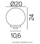 Shades for outdoor lamps - SU-MA Balls E27, 1x60W, 230V G 200 Z 35 - product 3