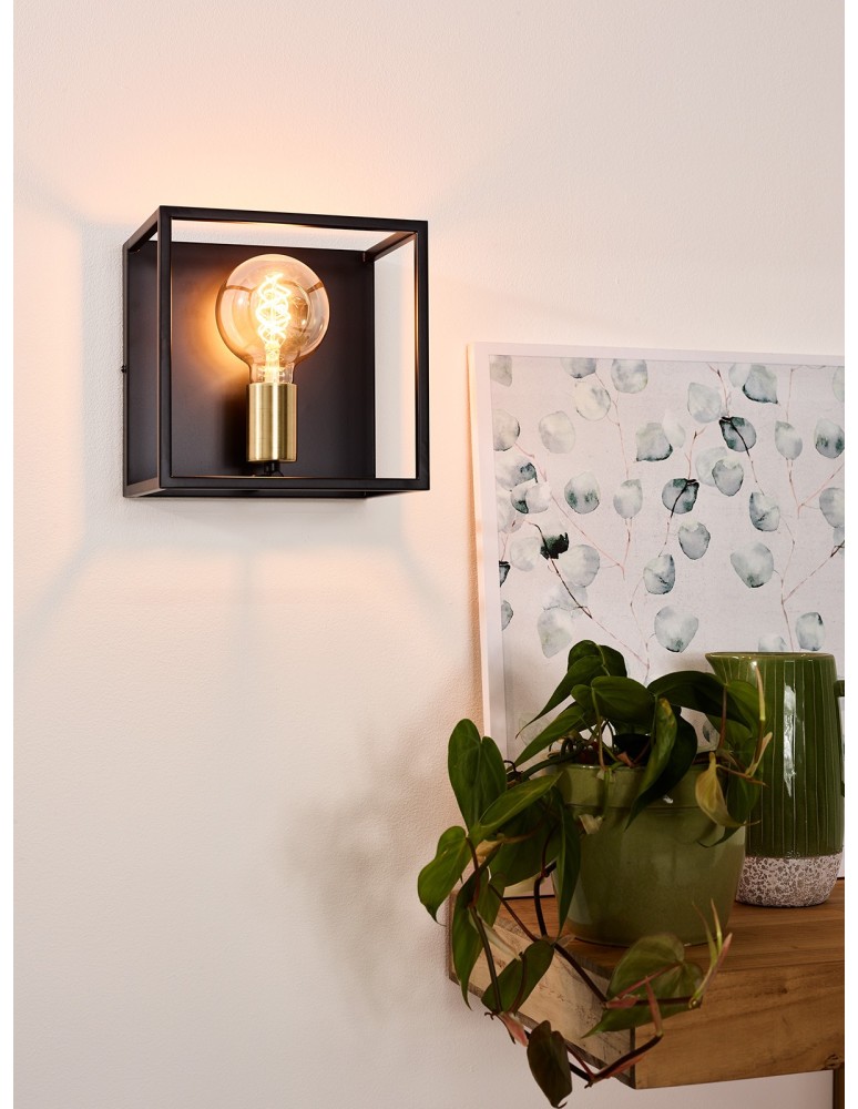 Wall lamps - Lucide RUBEN Wall mounted 1xE27 satin black brass 00224/01/30 - product kolory-swiatla.pl 16