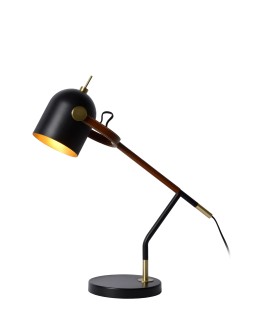 Lucide WAYLON  Biurkowa 1xE27 czarny brązowy 05627/01/30