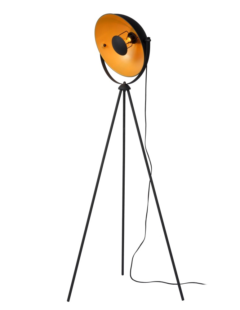 Tripod floor lamps - Lucide ALVARO Floor lamp 1xE27 black 05730/01/30 - product kolory-swiatla.pl 1