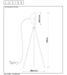 Tripod floor lamps - Lucide ALVARO Floor lamp 1xE27 black 05730/01/30 - product 16